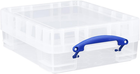 Really Useful Box Plastic Storage 11 Litre with XL Lid Clear