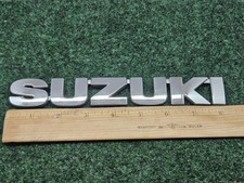 Suzuki Oem Chrome Plastic Emblem Badge Logo Nameplate Name Plate 8.25 Gl2 Suzuki Oem Chrome Plastic Emblem Badge Logo Nameplate Name Plate 8.25 Gl2