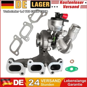 Turbo Für Audi A1 VW Polo Seat Ibiza Skoda Rapid 1.4 TDI CUSA CUSB 04B253019A