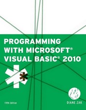 Programming with Microsoft Visual Basic 2010 Paperback Diane Zak