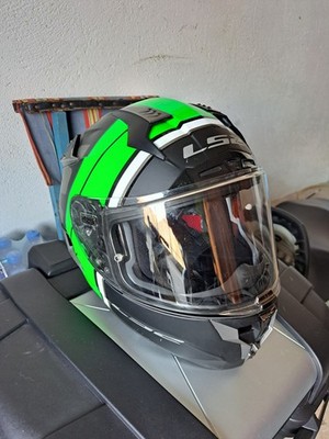 Integralhelm Ls2 FF327 Challenger Randy Grün Schwarz