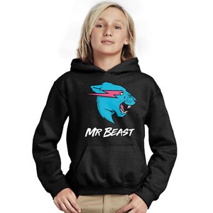 Youth Mr Beast Fashion Hoodies Teens Pullover Hooded Sweatshirt with Pockets for Boys Girls