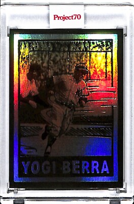 2021 TOPPS PROJECT 70 #572 - YOGI BERRA BY JOSHUA VIDES - RAINBOW FOIL 61/70