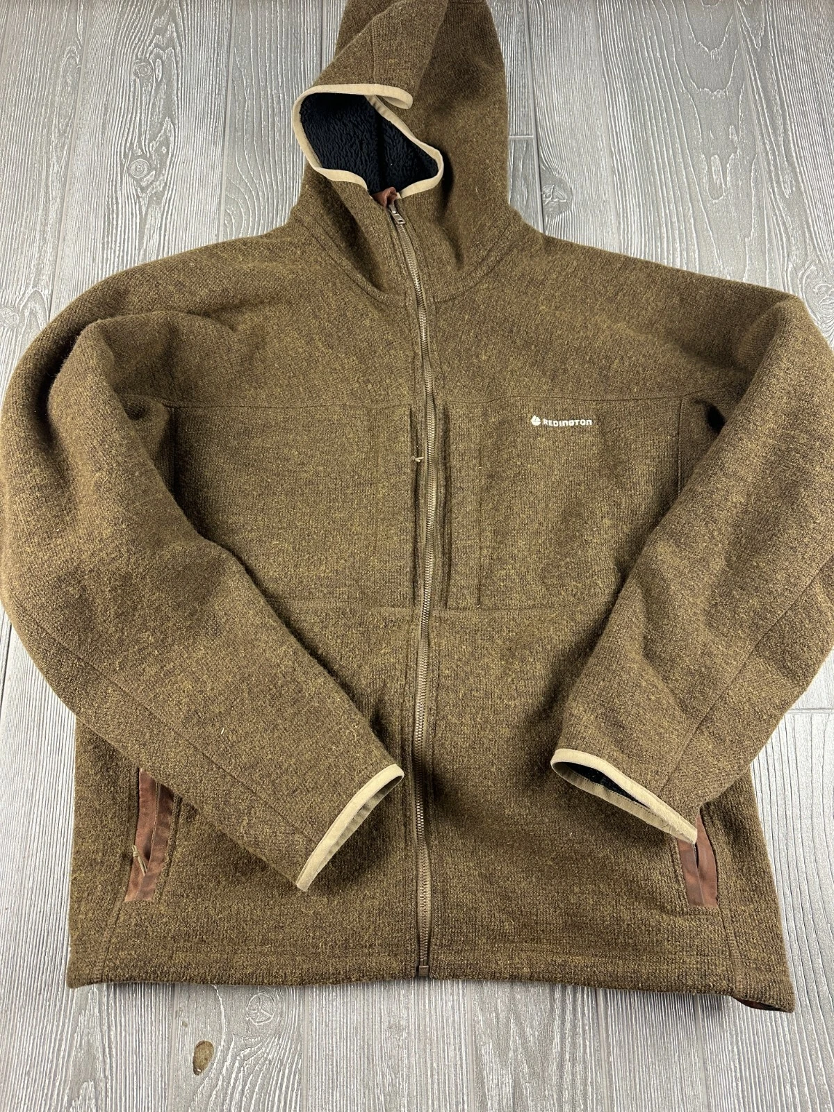 tackle-apparel redington zip up wool blend jacket