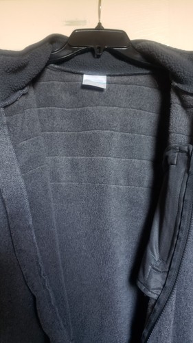 COLUMBIA Men's FULL ZIP Fleece Jacket CHARCOAL GRAY (Size XX-LARGE) Pre-Owned - Picture 11 of 17