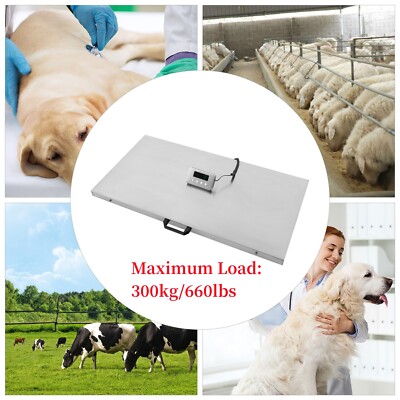 660LBS Shipping Weight Scale HD LED Display Scale Pet Floor Scale Parcel Scale