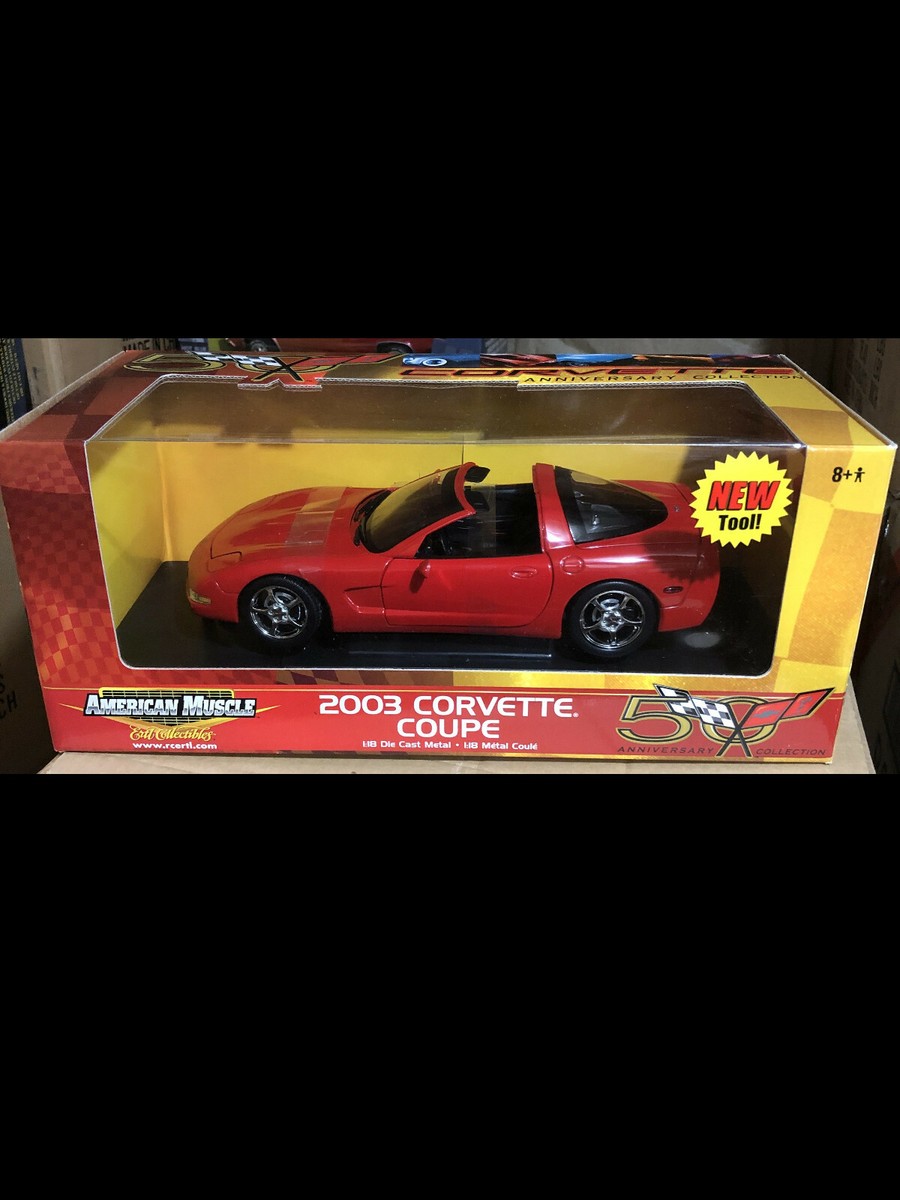 2003 Corvette Gloss Red 1:18 Ertl American Muscle 33149 | eBay