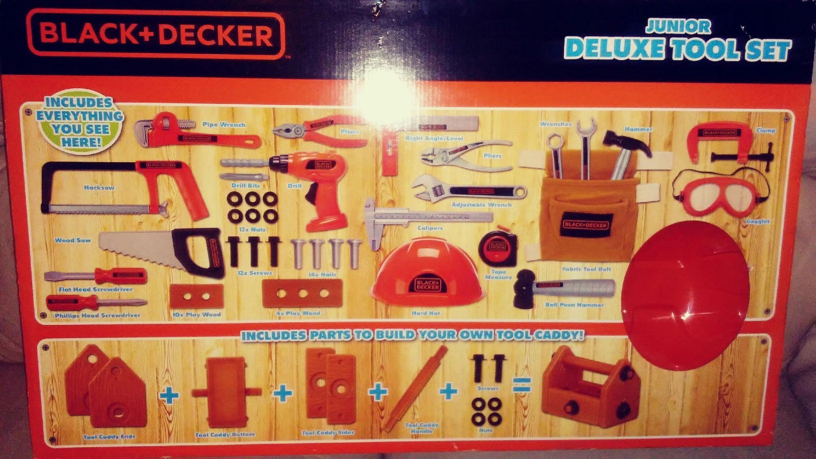 black and decker junior deluxe tool set 85 piece