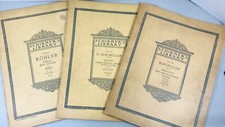 Lot of 3 SCHIRMER'S LIBRARY OF MUSICAL CLASSICS Piano Books Burgmuller Kohler