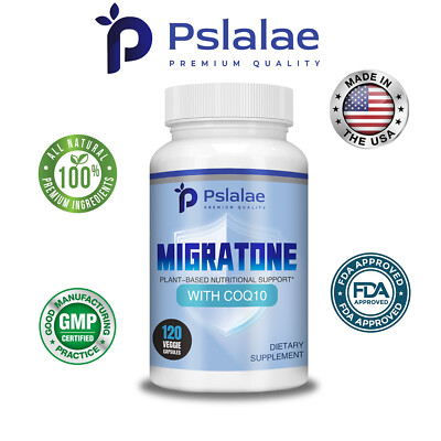 Migratone - CoQ10, Magnesium, Feverfew, Riboflavin, B6, 12 - Heart Health
