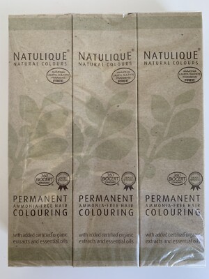 Natulique Extra Light Blonde Plus 10.0  Permanent Hair Color Lot Of 3