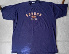 AUBURN TIGERS Jerzees T-Shirt Men's XL navy