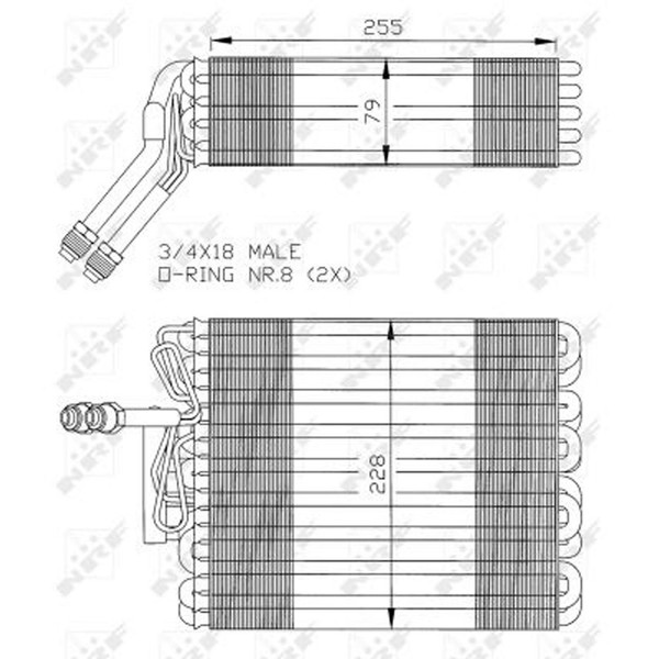 NRF 36024 Verdampfer Klimaanlage Klimaanlagenverdampfer Klimaverdampfer-image