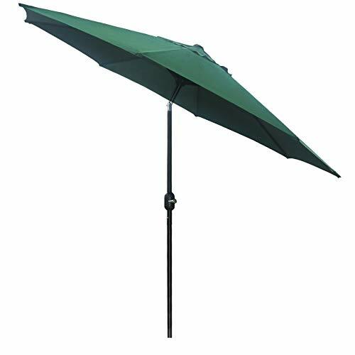 Sunnyglade 9 Patio Umbrella Outdoor Table With 8 Sturdy Ribs Dark Green For Sale Online Ebay