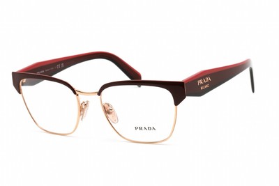 NEW Prada 0PR 65YV-16A1O1 Red/Rose Gold Eyeglasses