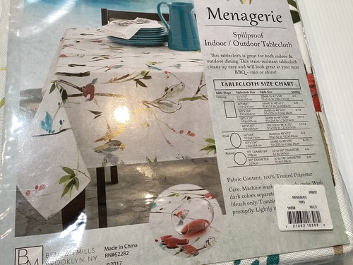 Menagerie Table Cloth 70” ROUND- NEW! - Picture 3 of 3