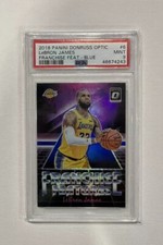Lebron James 2018 Donruss Optics /85 Franchise Features BLUE PRIZM PSA 9 Pop 8