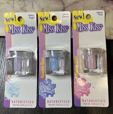 x3 Naturistics Miss Kiss Sparkle Dust Loose Glitter (Dream,Pixie, Angel) New Pkg