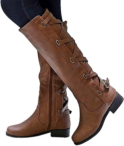 Ruanyu Womens Winter Knee High Boots 