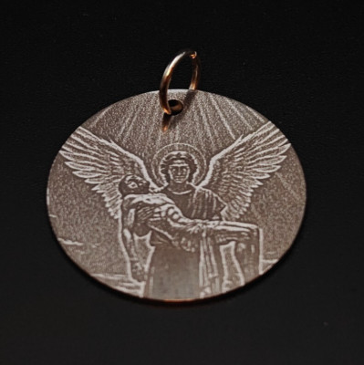 St Gabriel Medal 30mm, Personalized St Gabriel Archangel Pendant 30mm