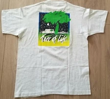 vtg NEW Screen Stars XL t shirt Tree Of Life organic natural food puffy ink F6
