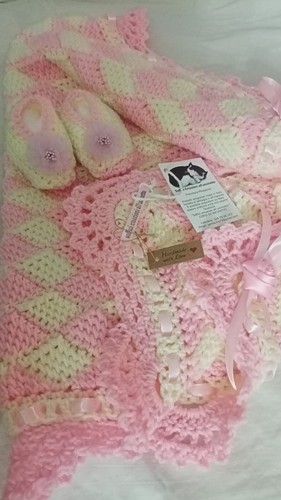 Copertina Neonato in lana fatta a mano - Foto 16 di 17