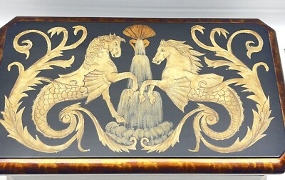 CASTILIAN IMPORT HINGED TRINKET WOOD Hand Painted Horse