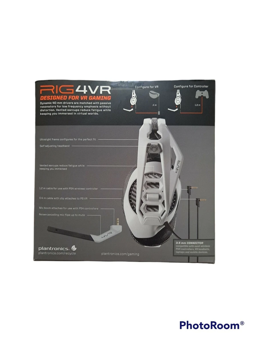 RIG4VR gaming headset for Playstation 4 and Playstation VR with game in pictures