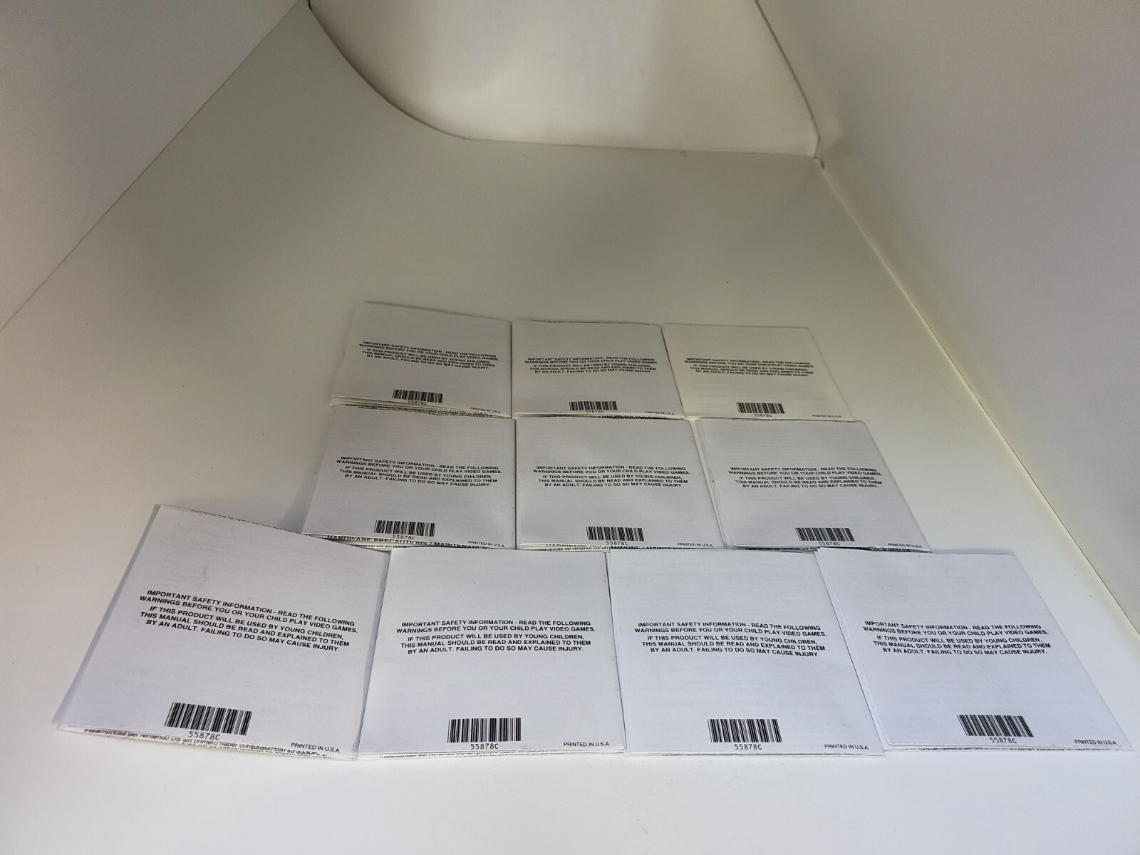 Safe Snorting Booklets 10 NEW Nintendo DS Health And Safety Precautions Booklet C/NTR-USA ...