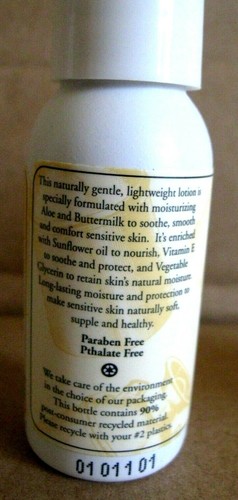 LOt of 8 Burt's Bees BODY LOTION Soothingly Sensitive Aloe &Buttermilk 1 oz Each - Picture 4 of 5