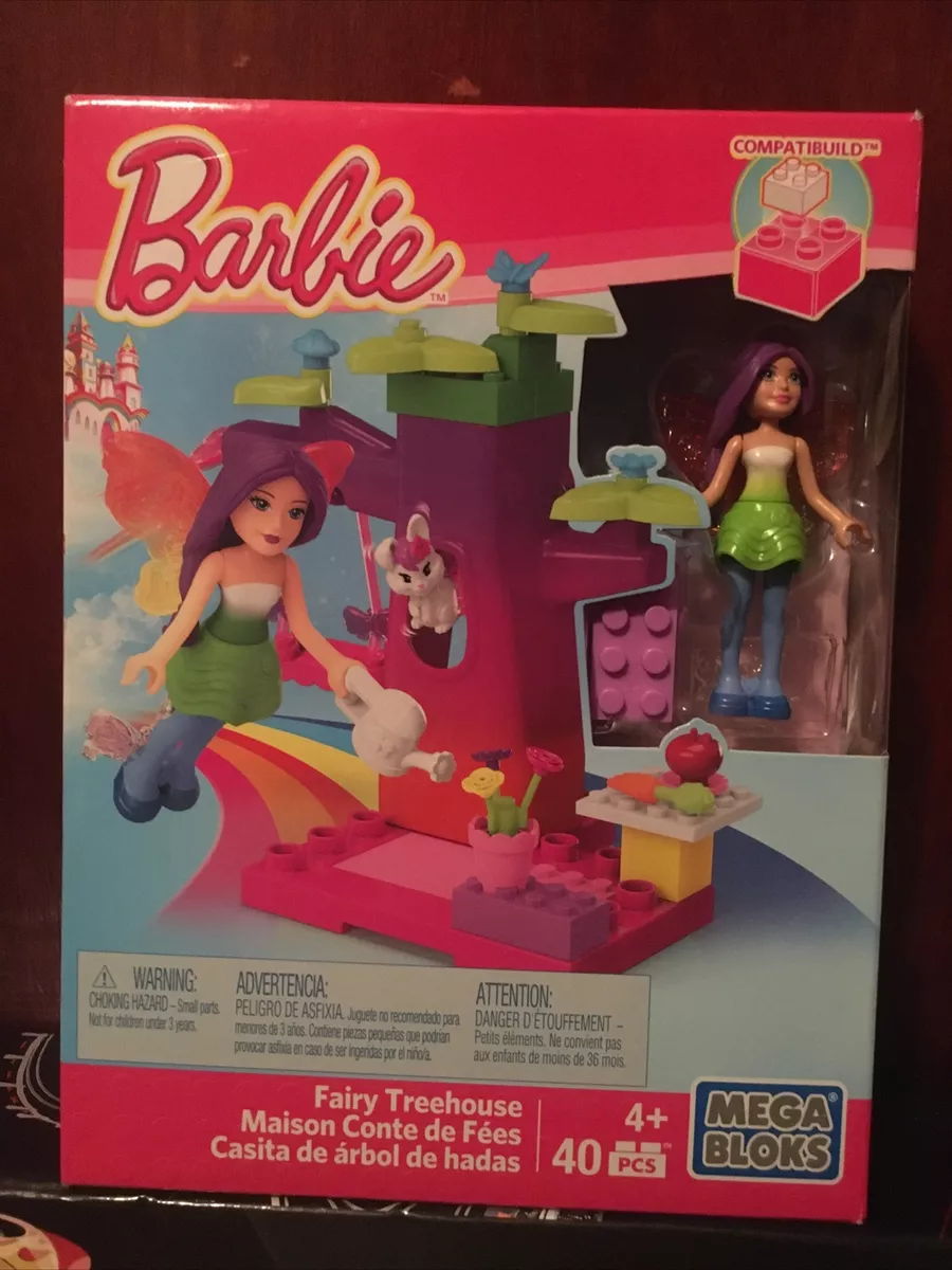 Mega bloks 2024 barbie fairy treehouse