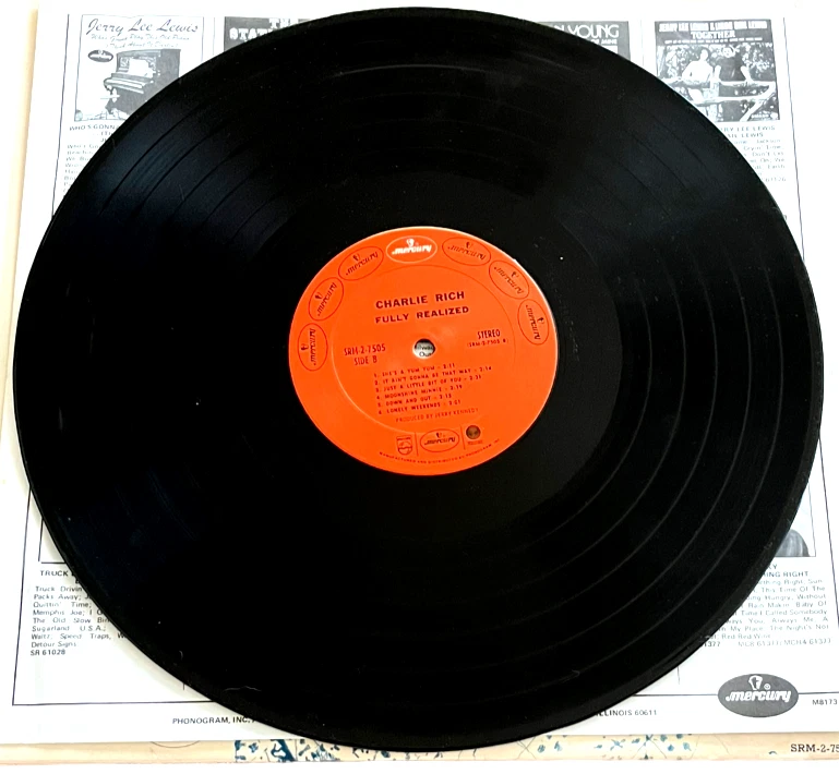 CHARLIE RICH - Fully Realized - MERCURY Records - Double LP - Image 2 of 4