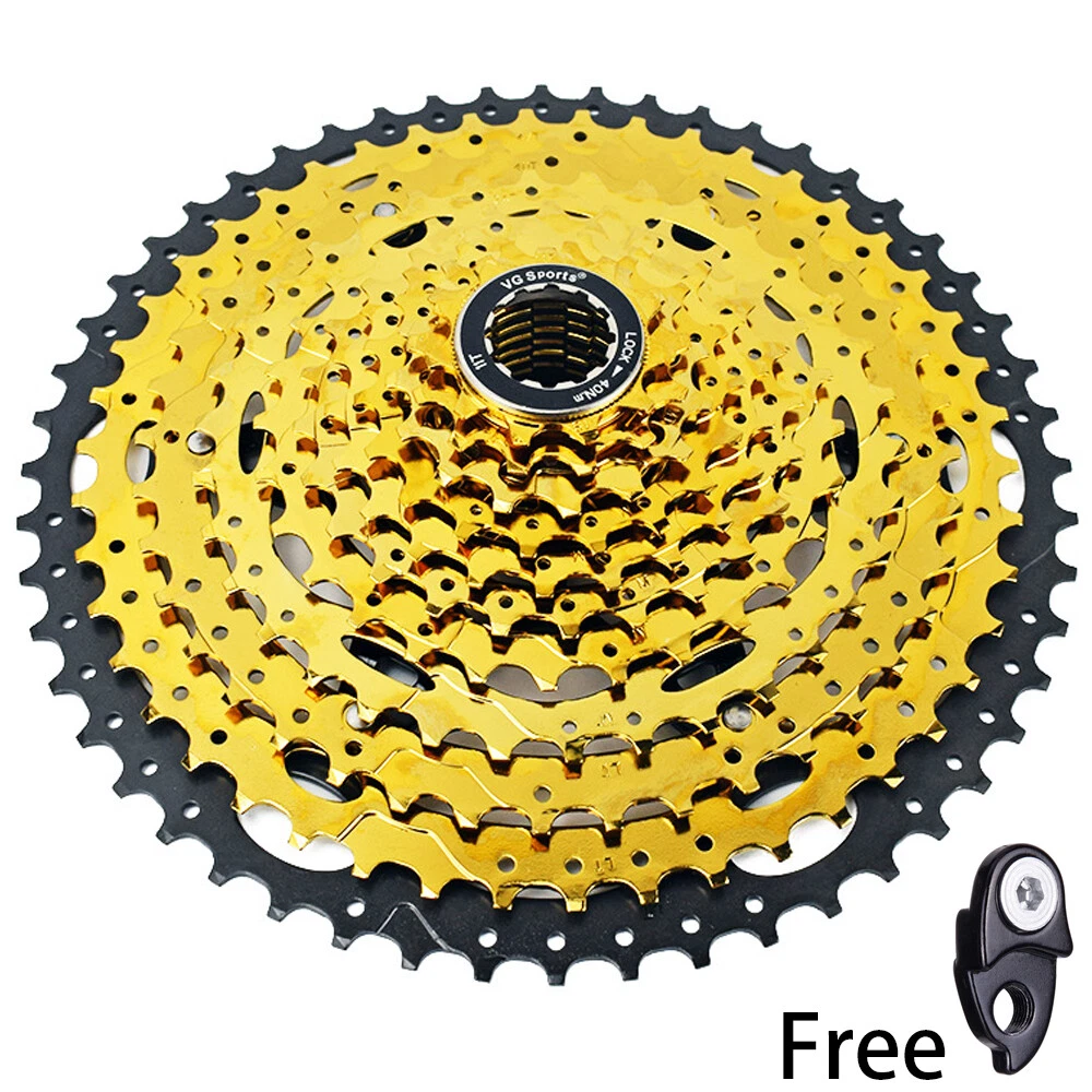 VG Sports MTB Bike 11 Speed 11 52T Cassette Flywheel Gold fit Sram