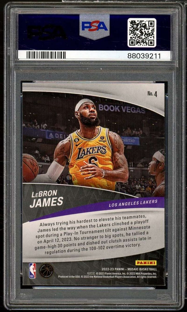 LeBron James Card 2022-23 Mosaic Elevate #4 PSA 10 | eBay