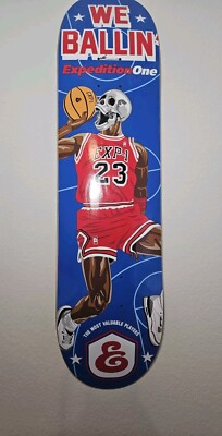 Expedition One x Matt Miller Ballin' Series Michael Jordan Skateboard Blue/Red