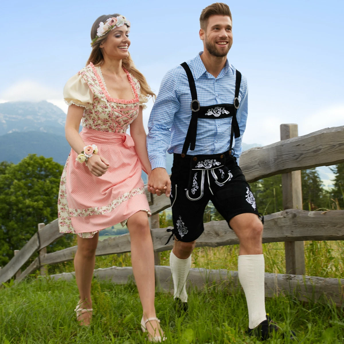 Abbigliamento tirolese best sale uomo
