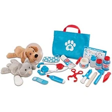 Melissa & Doug Pet Vet Play Set & Veterinarian Role Play Costume Set