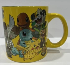 Pokemon Pikachu 2014 Just Funky Lg Coffee Tea Mug Cup Characters Friends Yellow