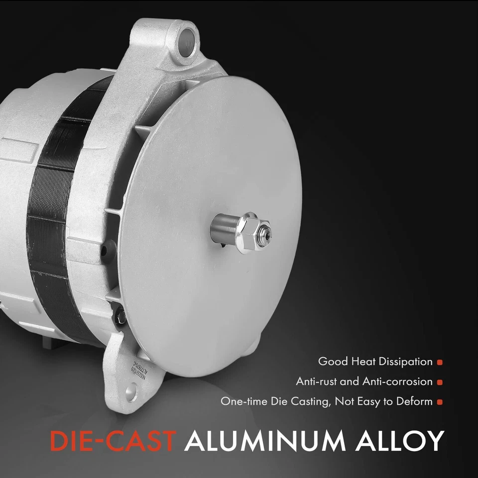 Alternator for Ford F-250 F-350 F-Super Duty 1988-1992 165 Amp 12 Volt Clockwise - Image 4 of 4