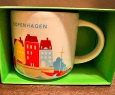 COPENHAGEN Starbucks coffee Cup Mug 14oz You Are Here Collection YAH New in box