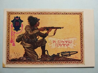 10th Bersaglieri Regiment ''in flammis flamma''.