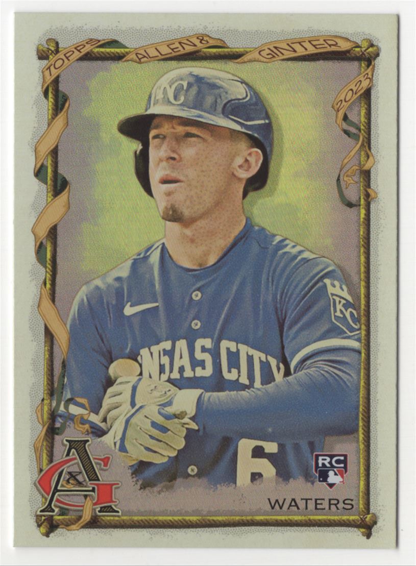 2023 Topps Allen & Ginter Silver Portrait Drew Waters Rookie Kansas City Royals