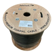 JEFA Tech RG-213/U Coax Cable - 500ft Reel - for Ham Radio or CB Radio