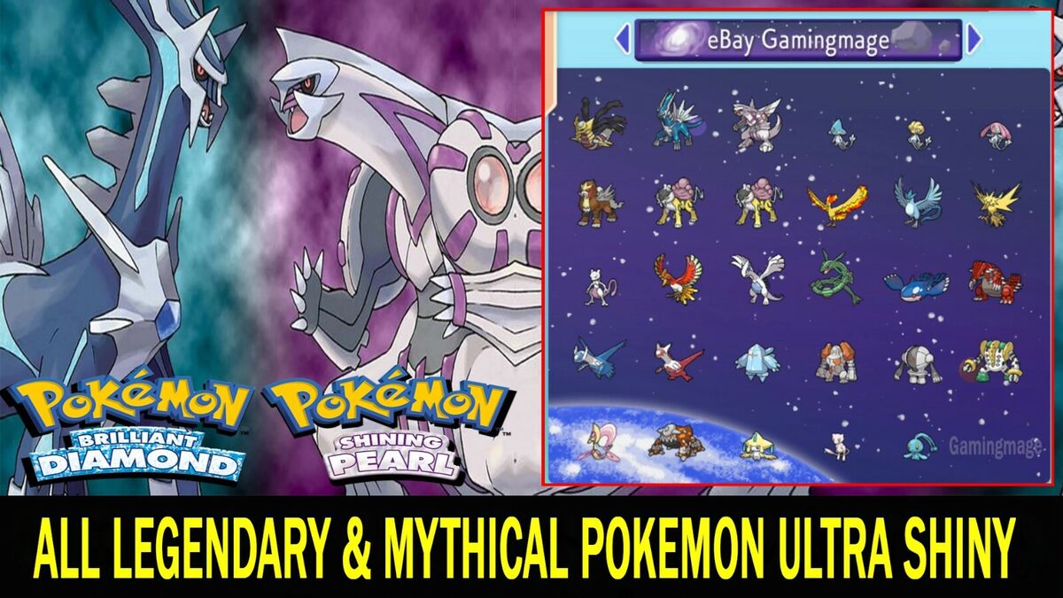 28 x Strongest 6IV Shiny Pokemon - Most Mythical Legendary - 600 and above  Total Base Stat - 28 PCs Bundle for Brilliant Diamond and Shining Pearl -  elymbmx