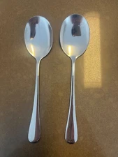 Stainless steel serving spoons set of 2