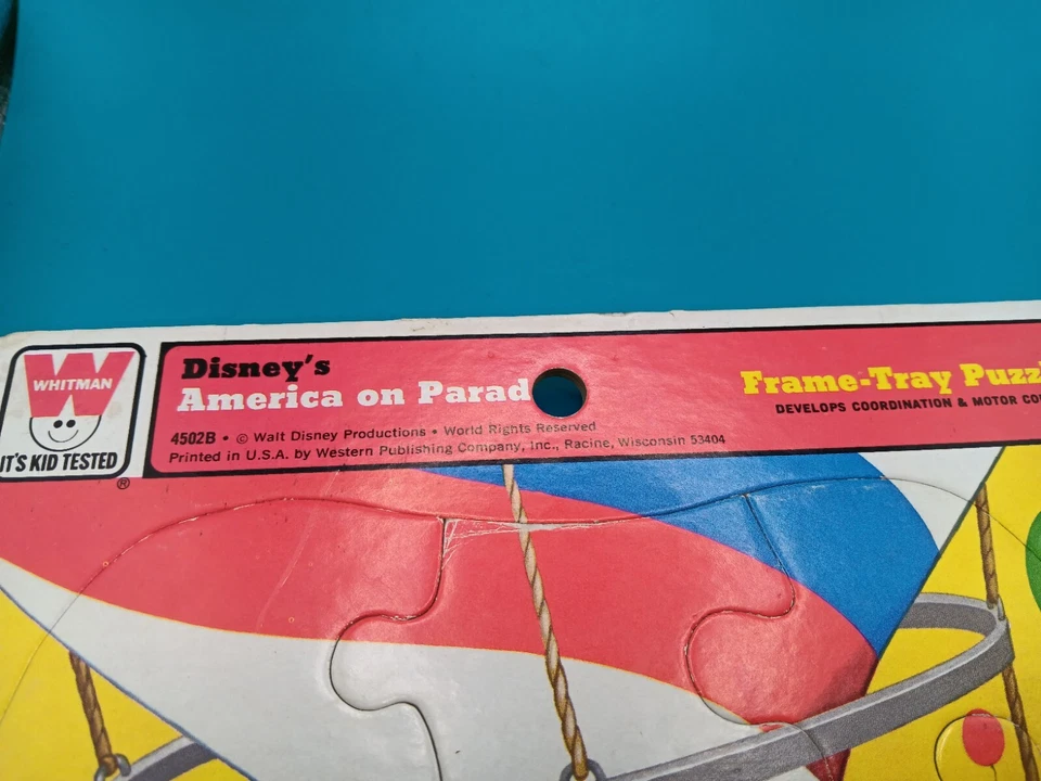 VTG 1976 Whitman Disney's America On Parade Frame Tray Puzzle Disney Donald Duck - Image 2 of 4