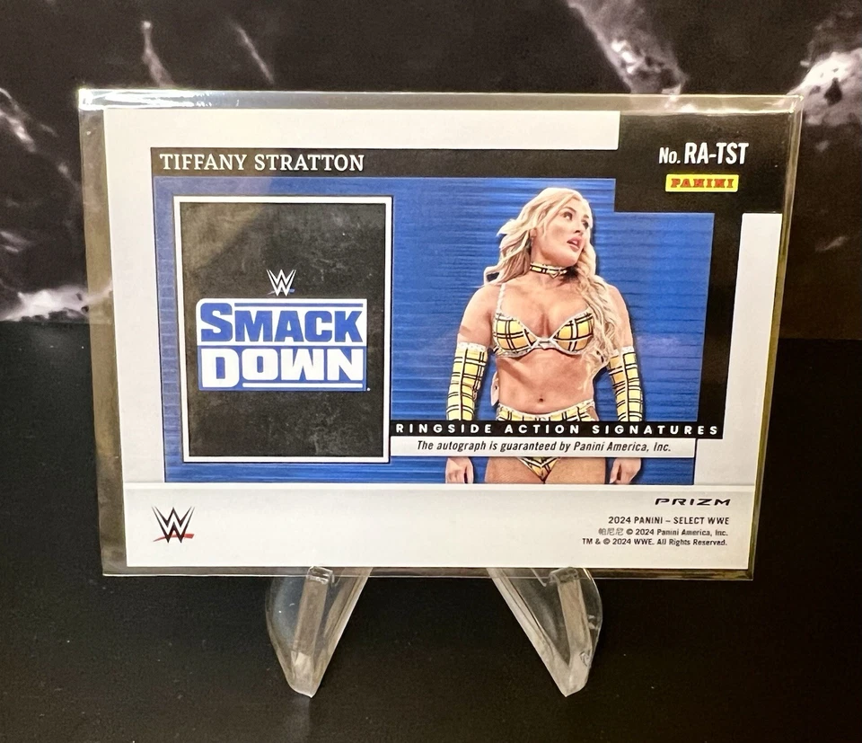 Tiffany Stratton Auto 🔥 2024 WWE Select Ringside Action Signatures Prizm - Image 2 of 2
