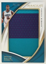 Dwayne Bacon Hornets Immaculate Collection No. JP-DBC Jersey Number 72/75