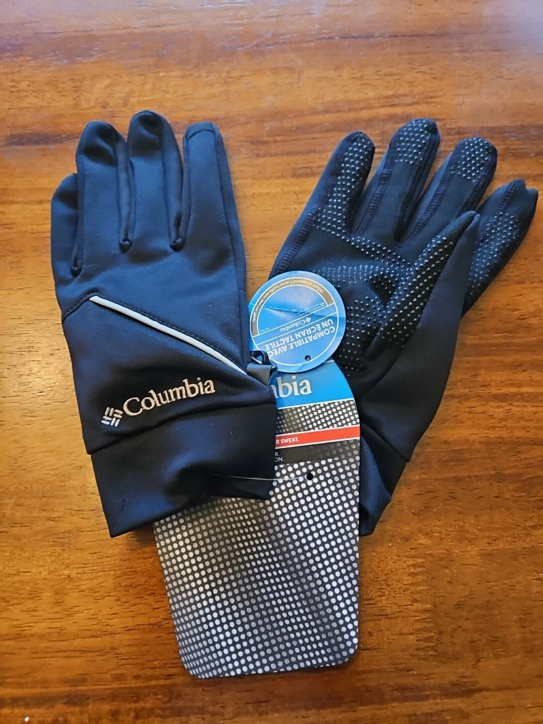 NWT COLUMBIA Trail summit gloves running MENS Touch Screen Size M