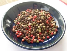  PEPPERCORNS RAINBOW MIXED 5 COLOR WHOLE  2,4,8,16,32 OZ  RESEALABLE BAG 
